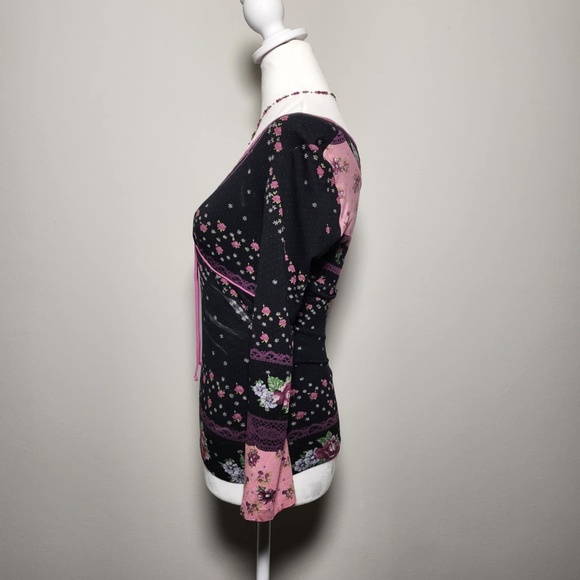 Betsey Johnson HTF Ultra Rare Vintage Whimsigoth Fairycore Longsleeve Top S - Picture 5 of 9